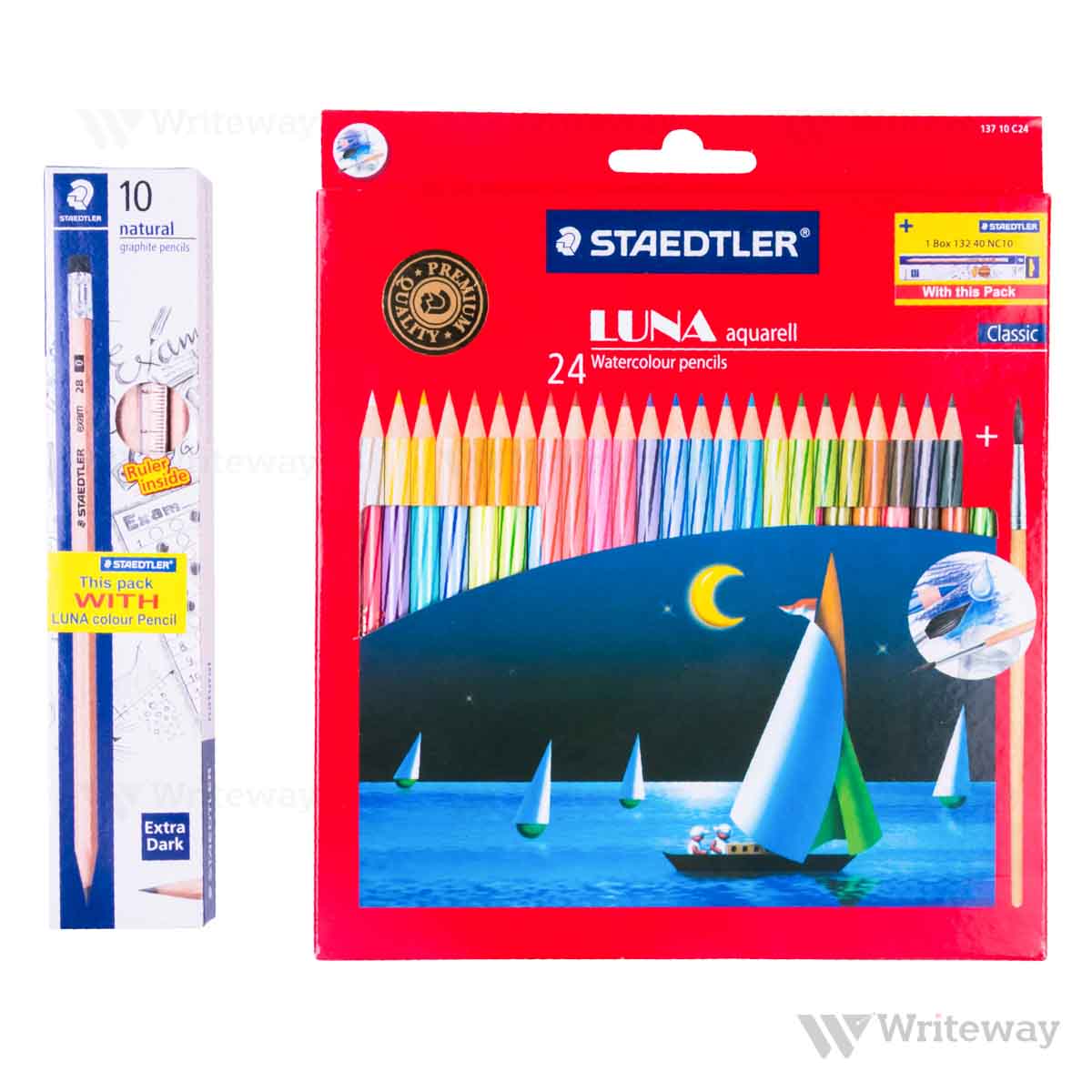 STAEDTLER LUNA AQUARELL WATER COLOURS PENCIL (PACK OF 24 PCS)