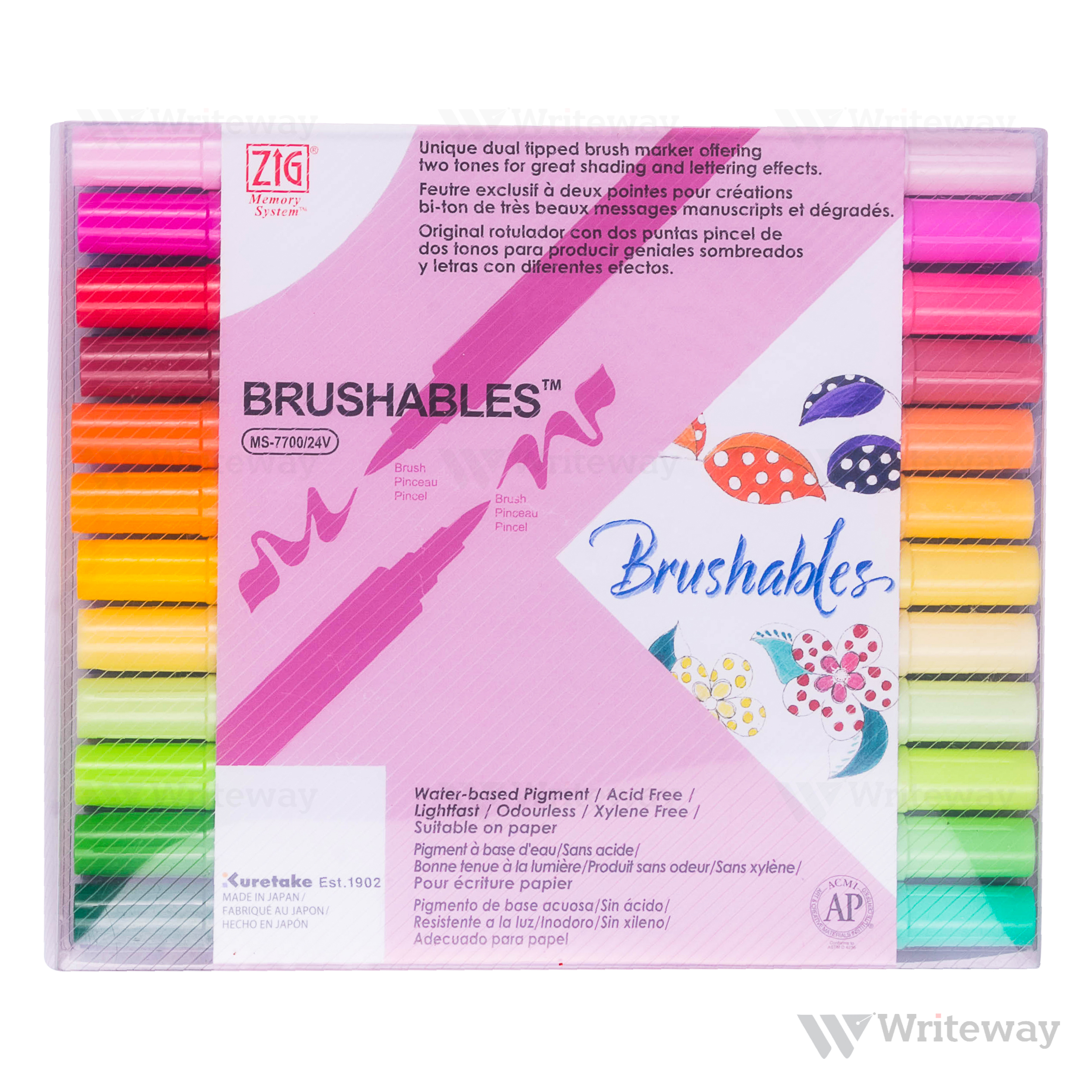 KURETAKE ZIG BRUSHABLES (PACK OF 24 Pcs)