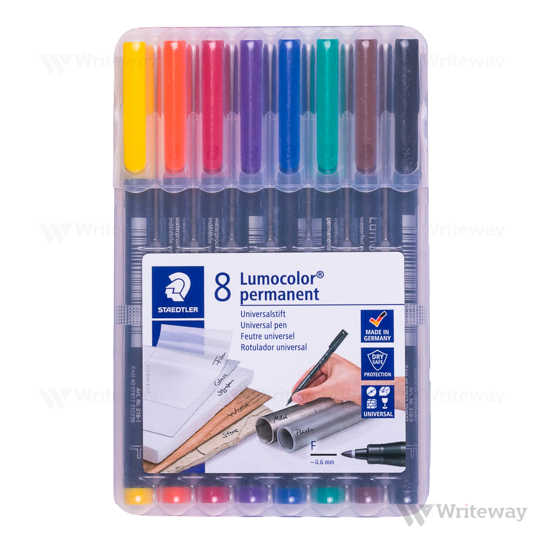 STAEDTLER LUMOCOLOR PERMANENT (PACK OF 8 Pcs)