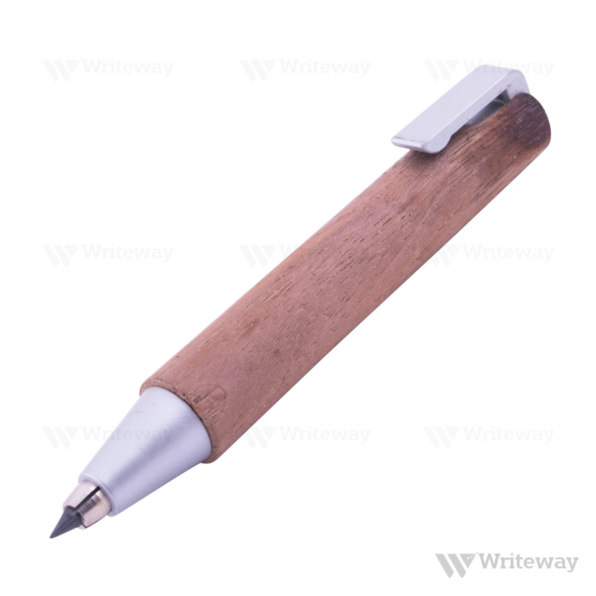 WORTHER SHORTY PENCIL - WALNUT WOODEN WITH ALUMINIUM