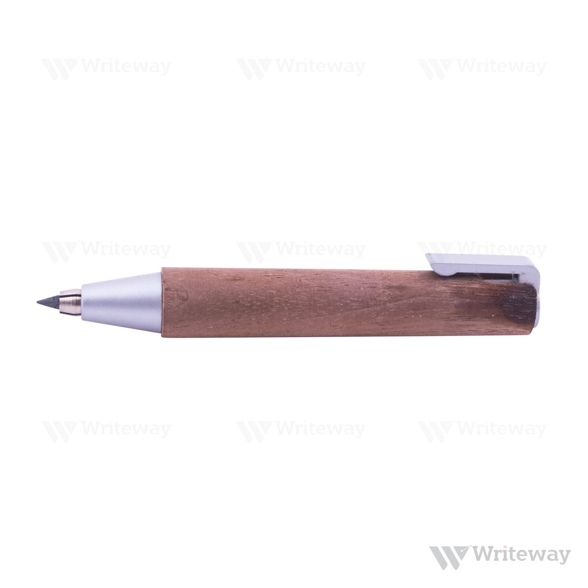 WORTHER SHORTY PENCIL - WALNUT WOODEN WITH ALUMINIUM