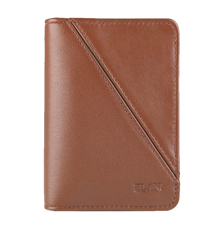 ELAN BUSINESS CARD HOLDER-BROWN