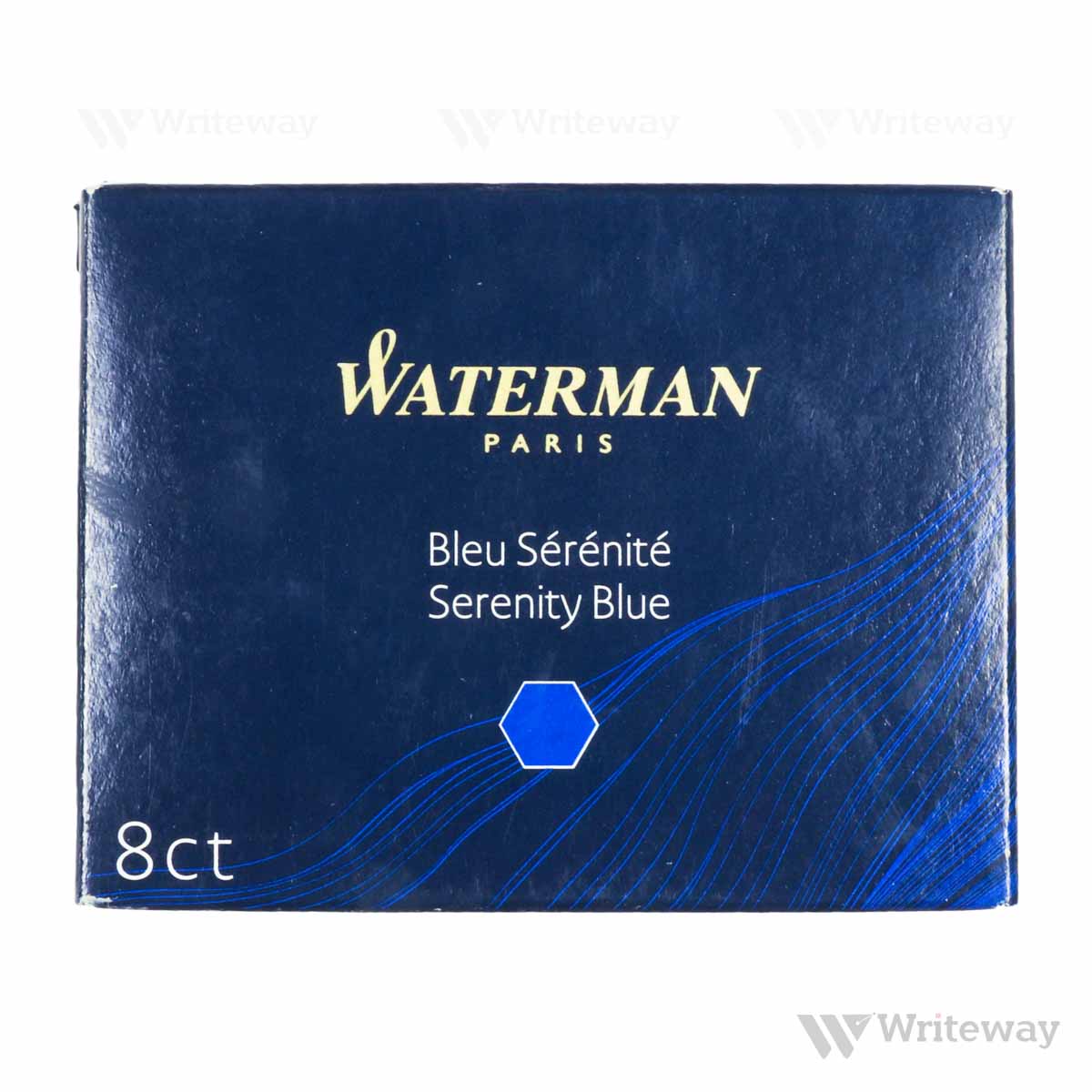 WATERMAN SERINITY INK CARTRIDGES BLUE (PACK OF 8 PCS)