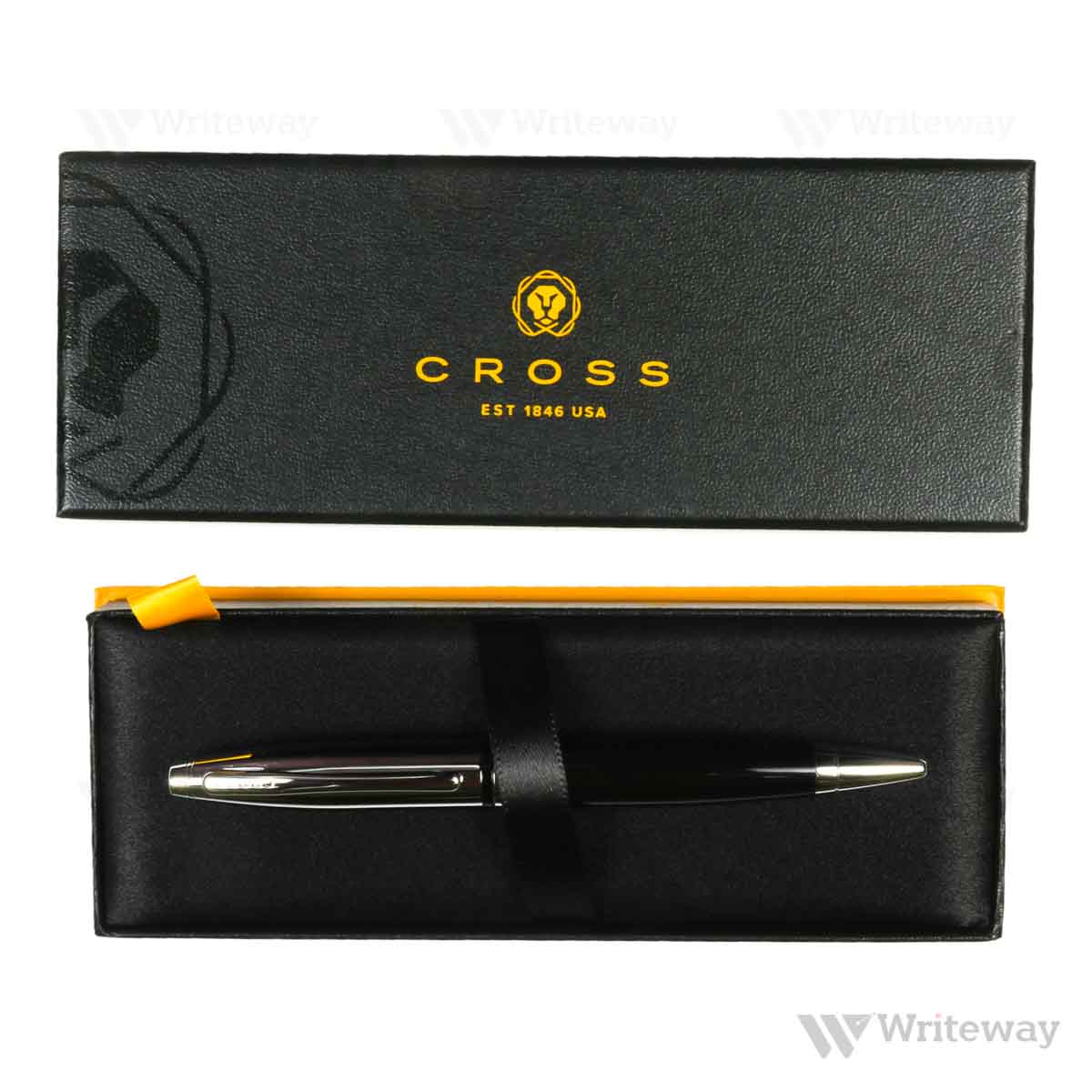 CROSS CALIUS BALLPOINT PEN CHROME BLACK