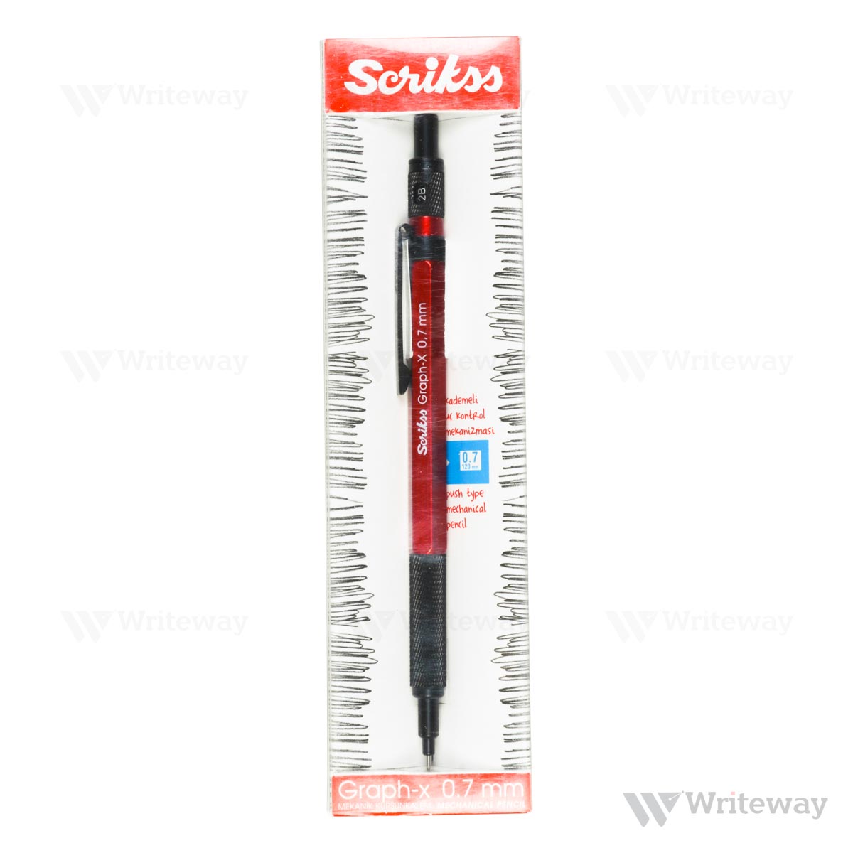 SCRIKSS GRAPH X MECHANICAL PENCIL 0.7 mm RED