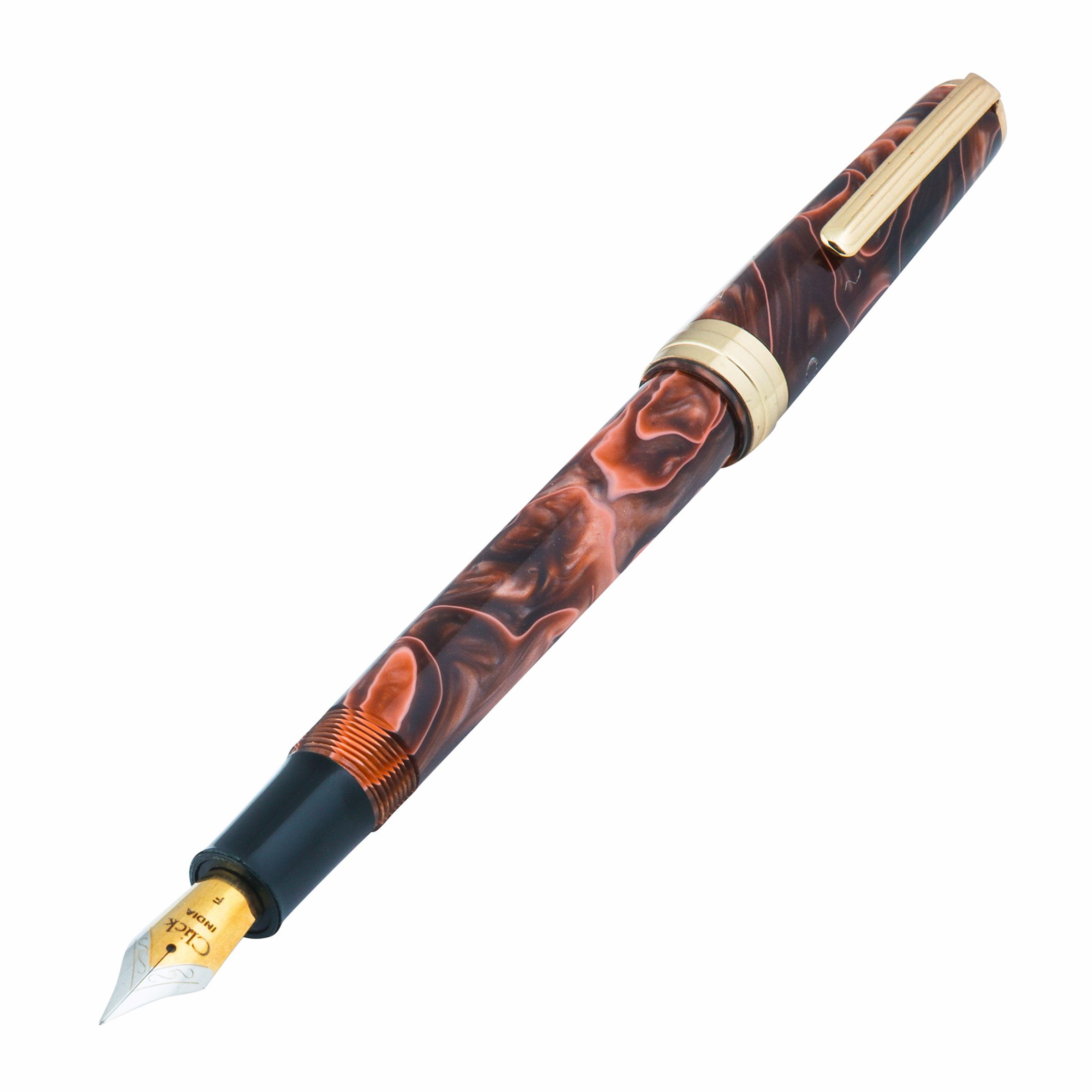 CLICK FALCON ACRYLIC FOUNTAIN PEN BROWN