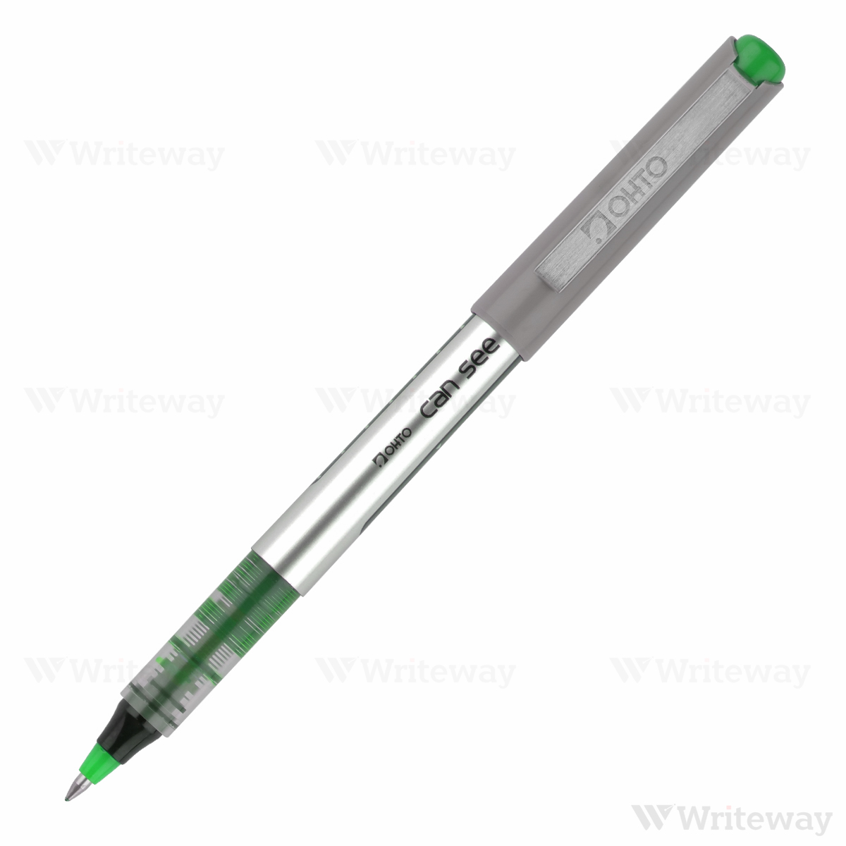 OHTO CAN SEE ROLLER  1.0 mm GREEN PACK OF 12 PENS