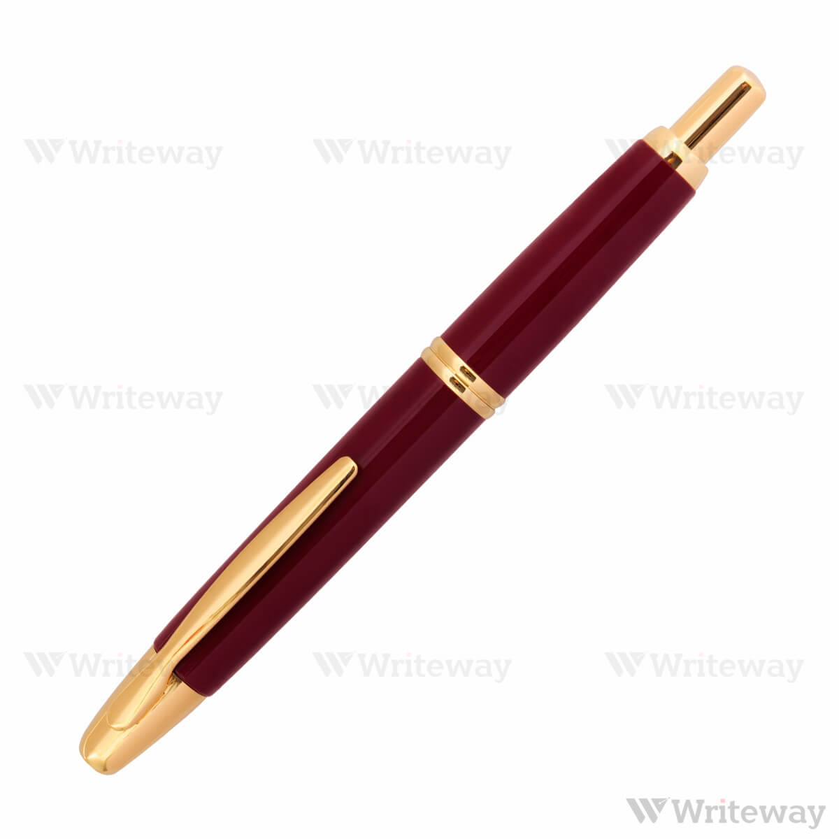 PILOT CAPLESS GOLD ACCENT FOUNTAIN PEN RED