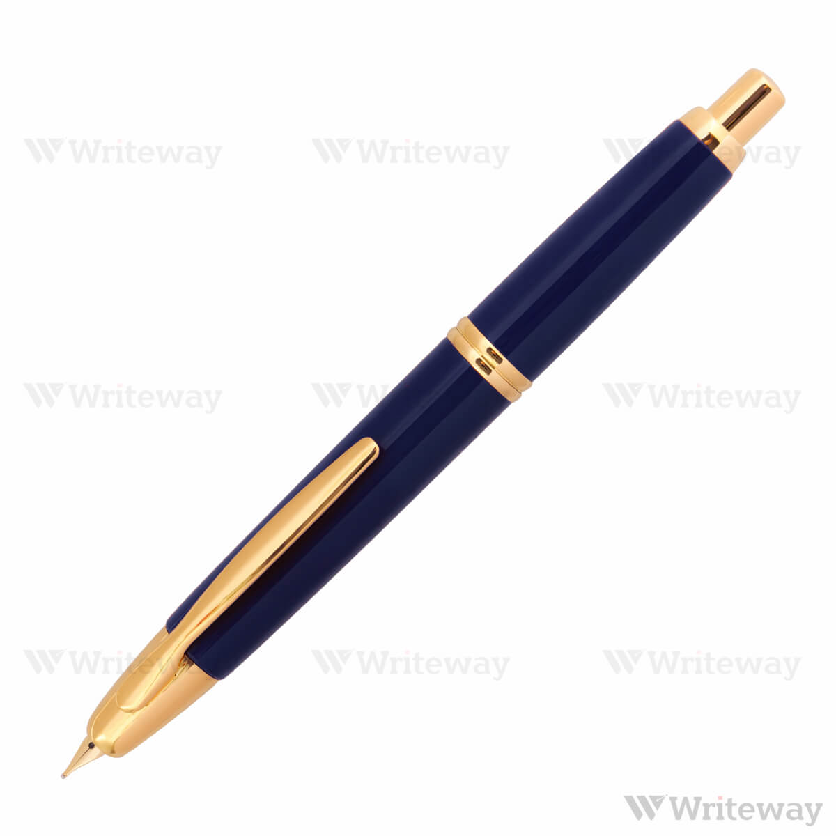 PILOT CAPLESS GOLD ACCENT FOUNTAIN PEN BLUE