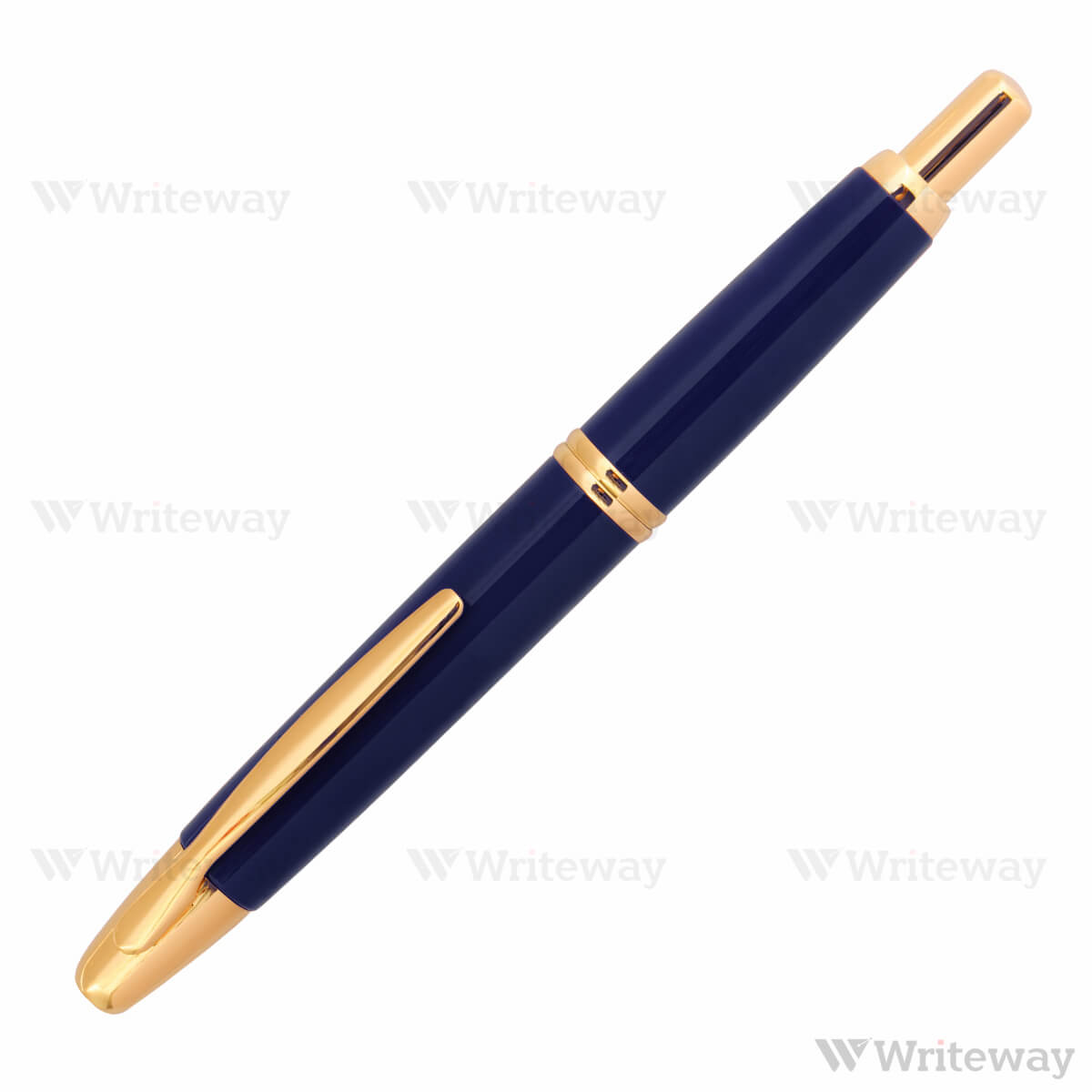 PILOT CAPLESS GOLD ACCENT FOUNTAIN PEN BLUE