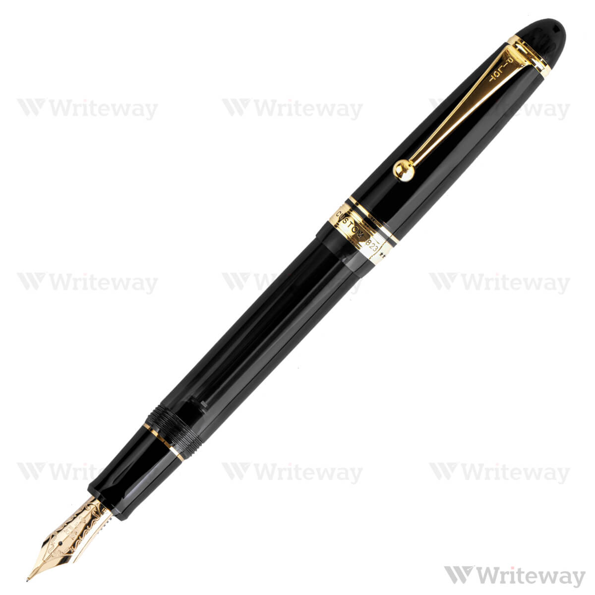 PILOT CUSTOM 823 BLACK  FOUNTAIN PEN + INK BOTTLE