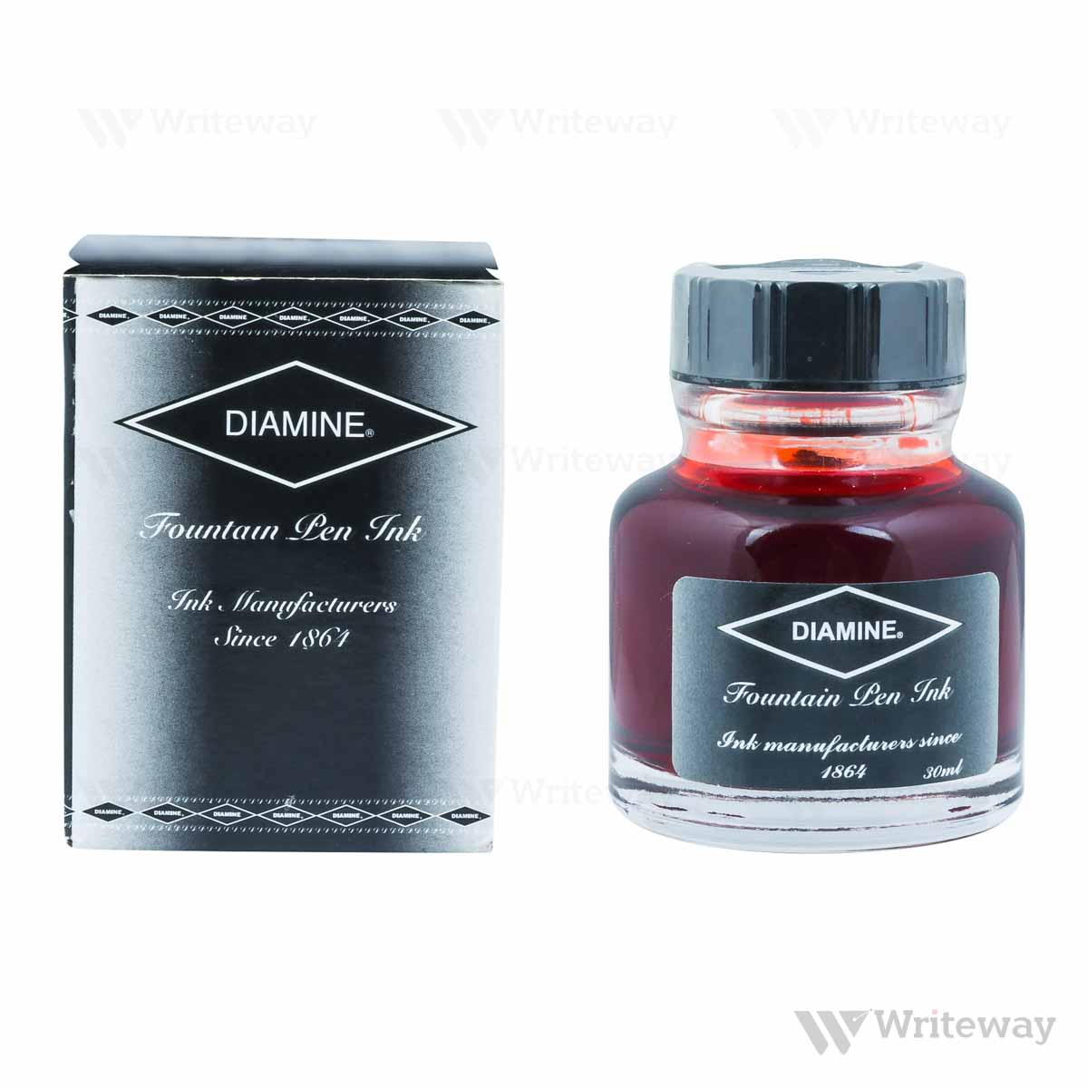 DIAMINE BRILLIANT RED INK POT 30ML