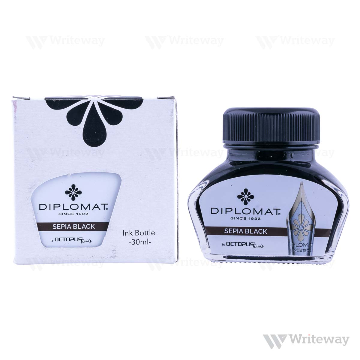 DIPLOMAT OCTOPUS INK POT SEPIA BLACK 30 ML