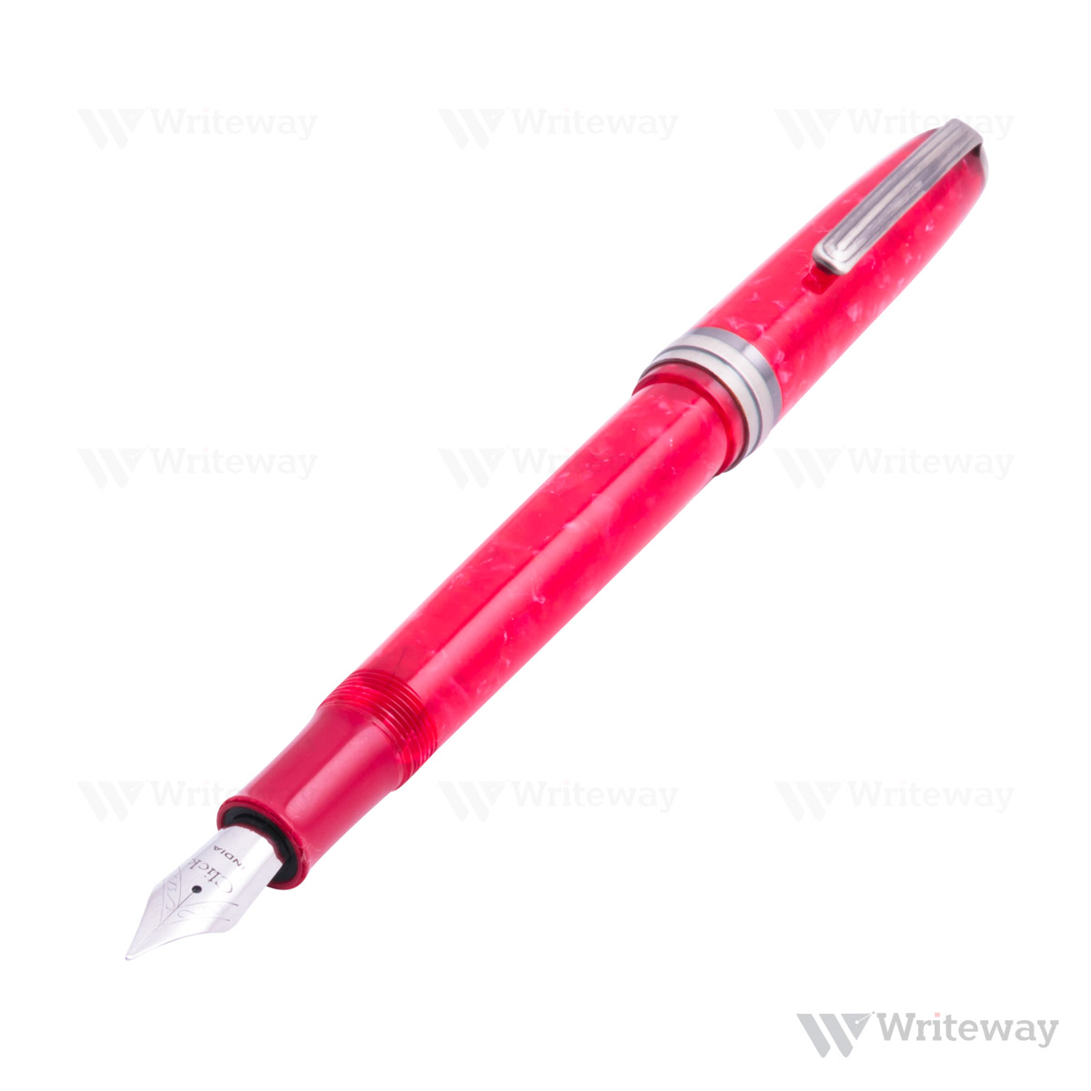 CLICK FALCON PREMIUM ACRYLIC FOUNTAIN PEN CORAL RED