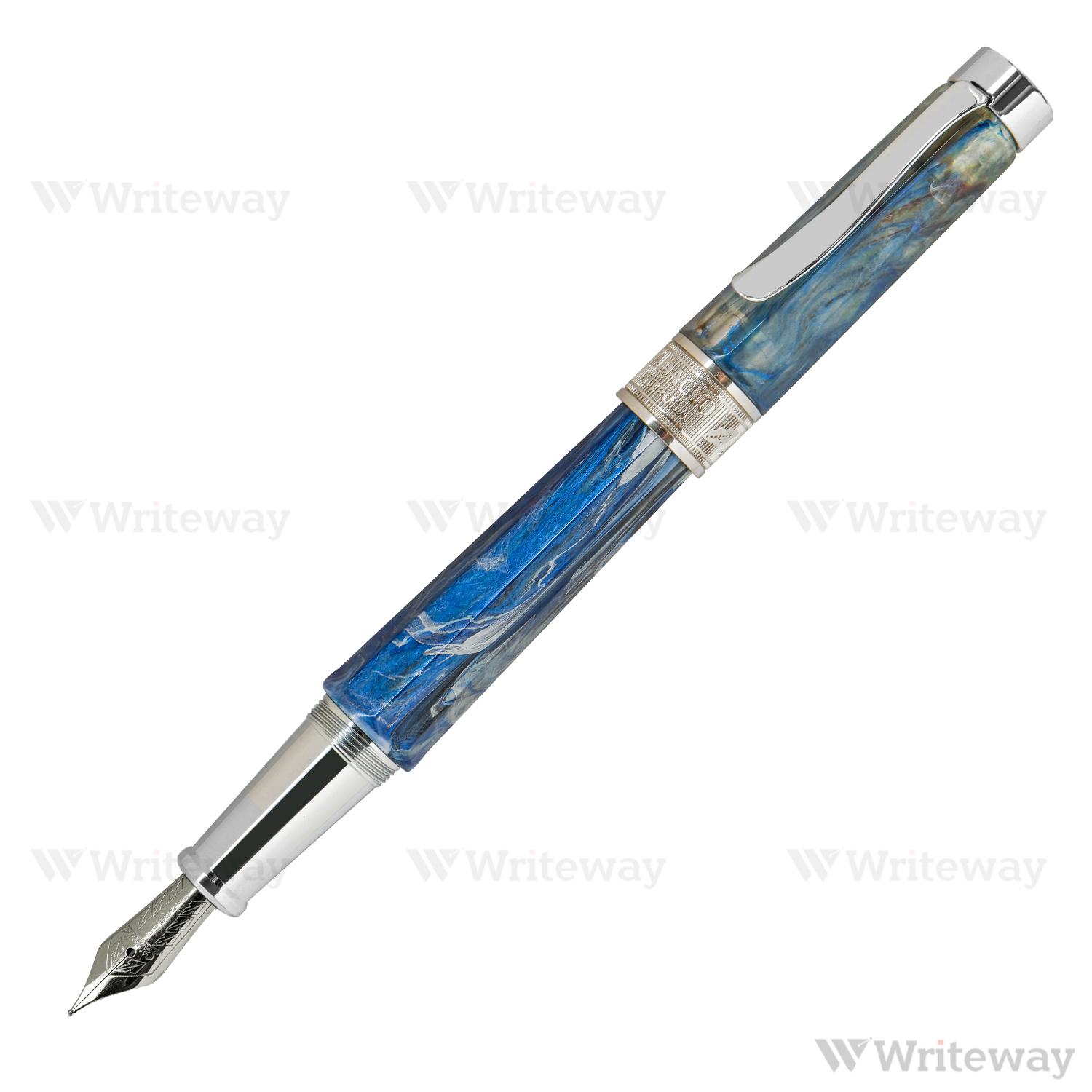 STIPULA PN8F CZEX ADAGIO FOUNTAIN PEN LIGHT BLUE - CZEX NIB