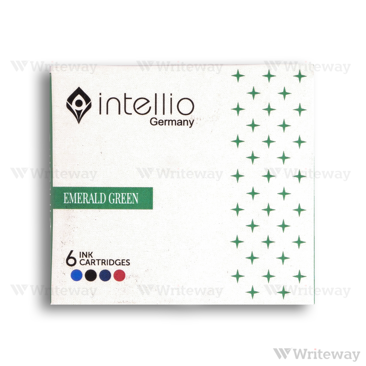 INTELLIO INK CARTRIDGES EMERALD GREEN - PACK OF 6