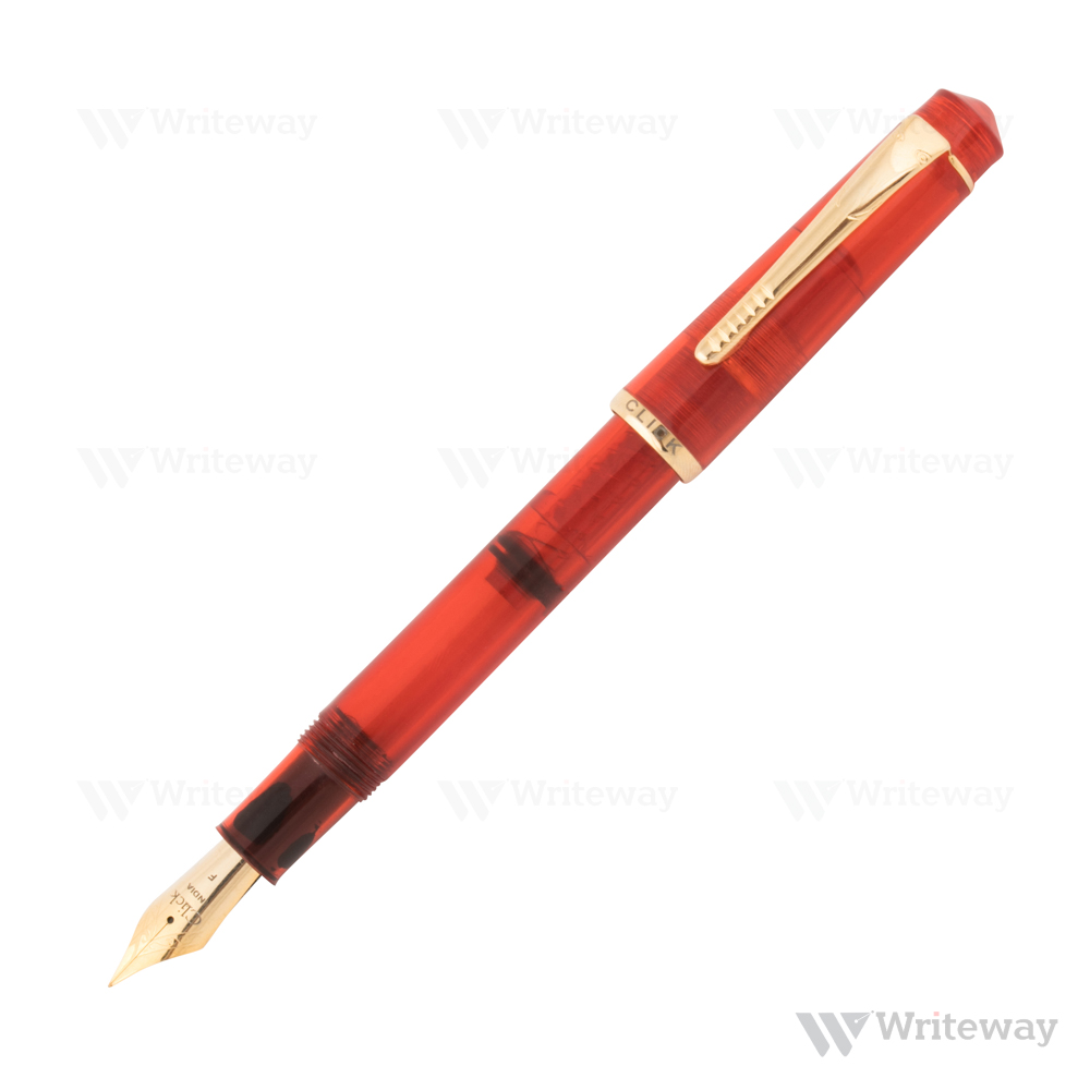 CLICK PRESIDENT FOUNTAIN PEN DEMO.RED FINE