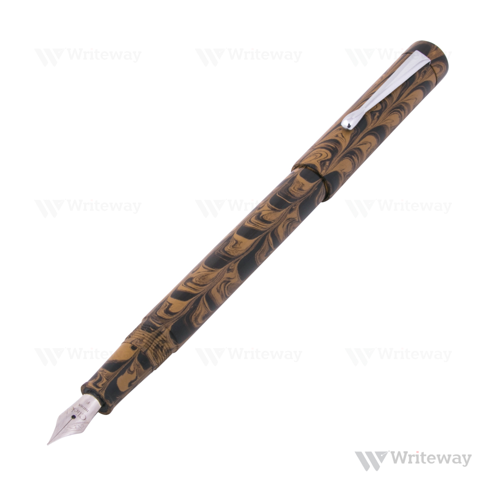 CLICK CENTURY EBONITE FOUNTAIN PEN YELLOW BLACK