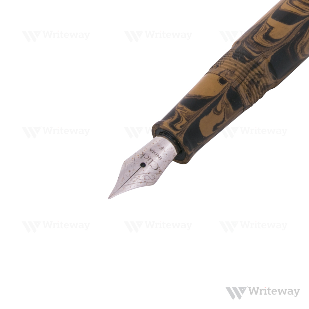 CLICK CENTURY EBONITE FOUNTAIN PEN YELLOW BLACK