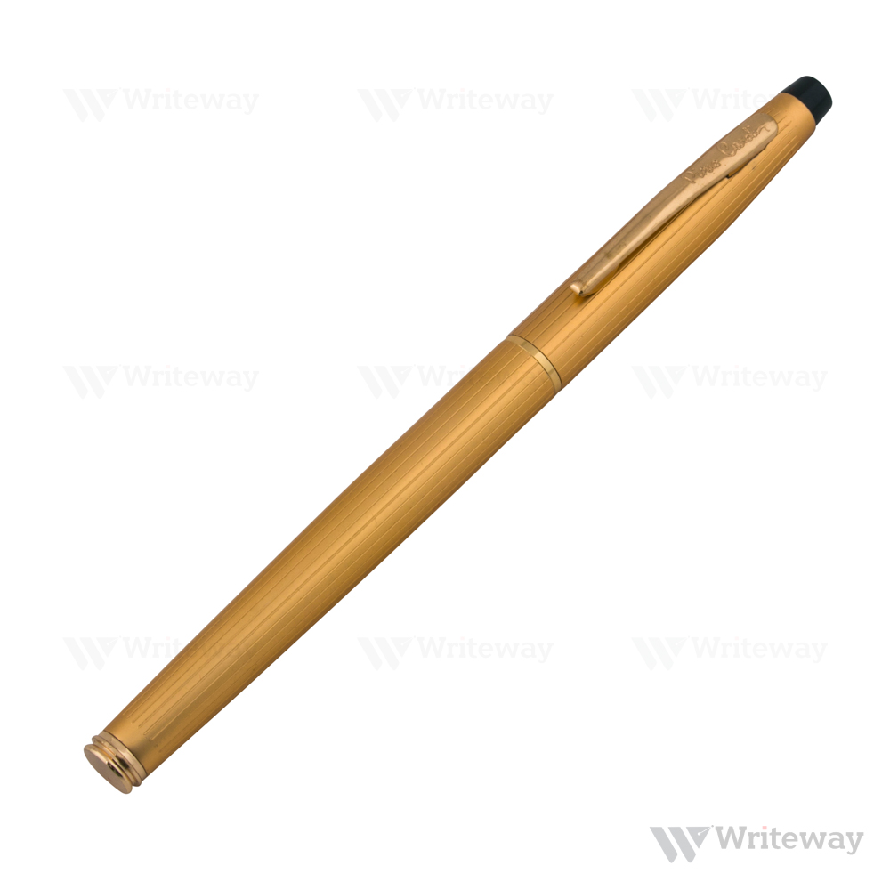 PIERRE CARDIN KRISS SATIN GOLD ROLLER PEN & BALL PEN SET