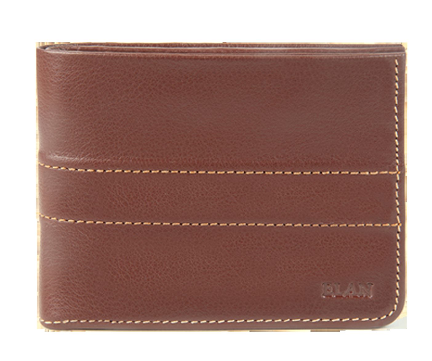 Elan LTH Slim Coin Pouch Wallet BROWN
