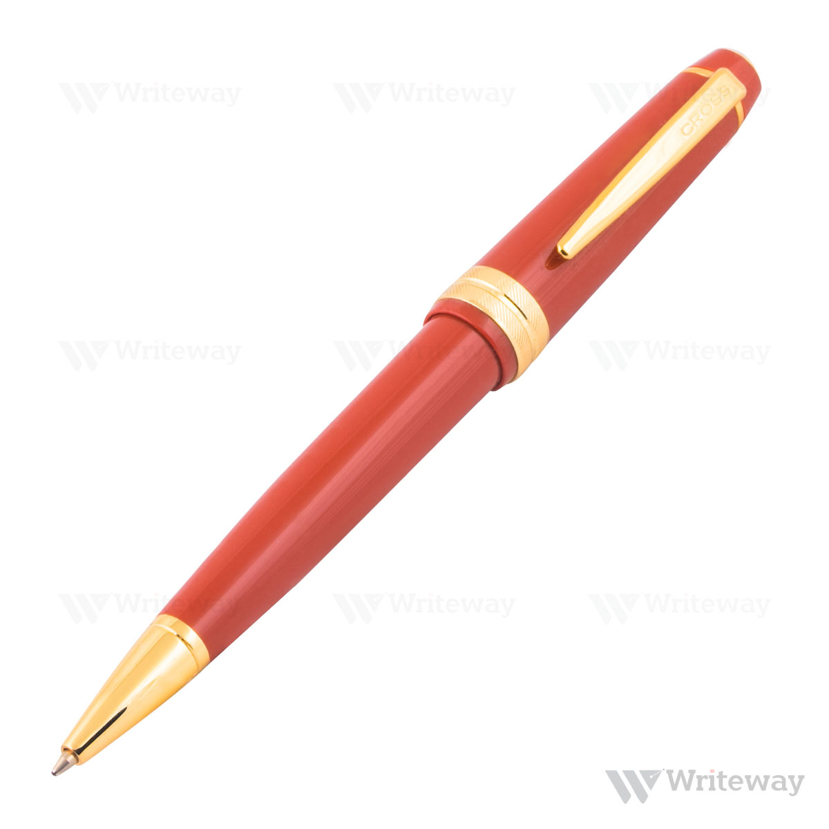 CROSS BAILEY LIGHT BALLPOINT PEN AMBER WITH GOLD