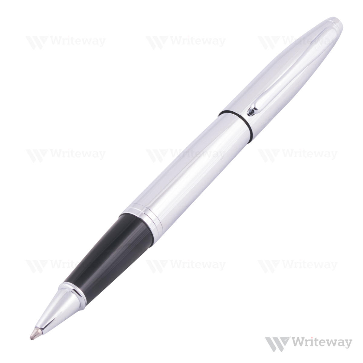 CROSS CALAIS POLISHED CHROME ROLLER BALL PEN SILVER