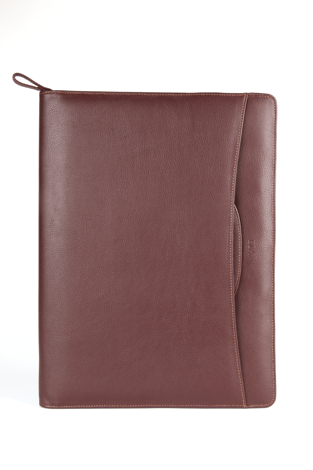 ELAN Foam Zip Around Folder - A4 BROWN