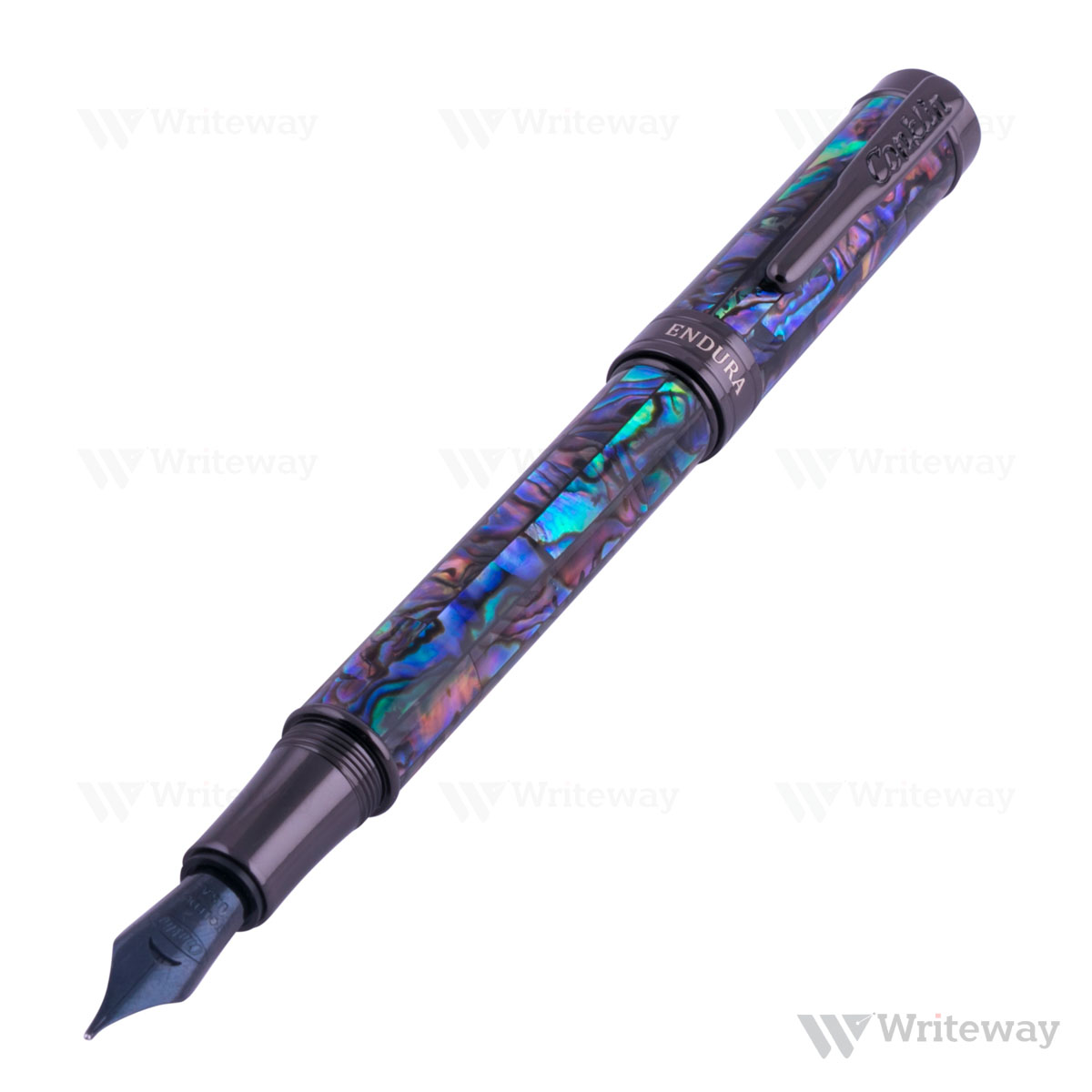 CONKLIN ENDURA ABALONE SHELL FOUNTAIN PEN GUNMETAL